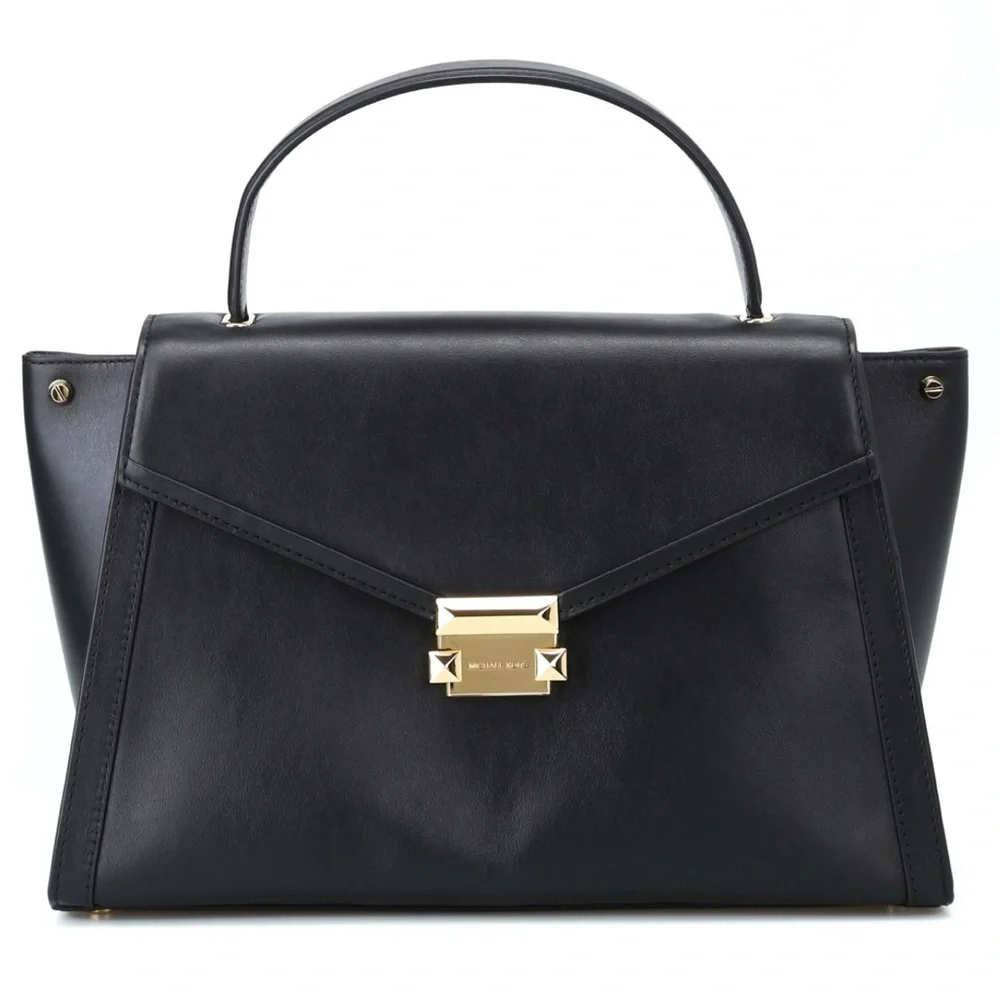 Michael Kors Whitney Large Top-Handle Leather Satchel